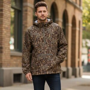 Jack Spade Vance Anorak Jacket XXLarge Floral Green hood Cotton truck streetwear